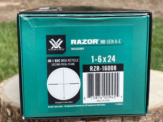 Vortex Razor HD Gen II-E 1-6x24 JM-1 - Lightly Used