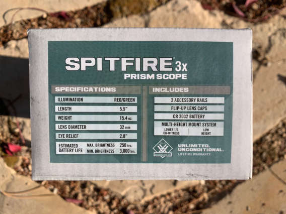 Vortex Spitfire 3x Prism Scope