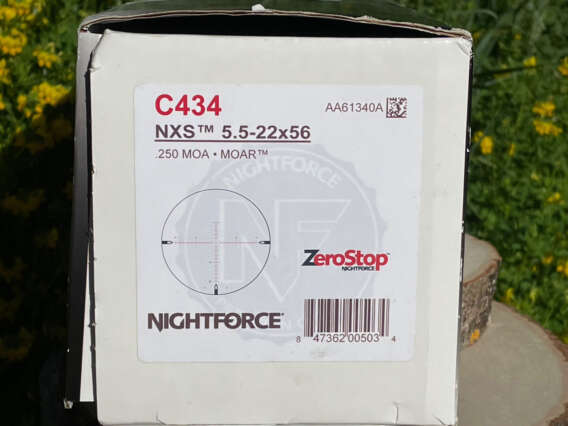 Nightforce NXS 5.5-22x56 C434 MOAR Reticle - Lightly Used