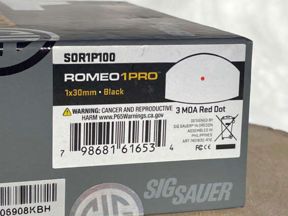 Sig Sauer ROMEO1PRO (3 MOA) - Lightly Used