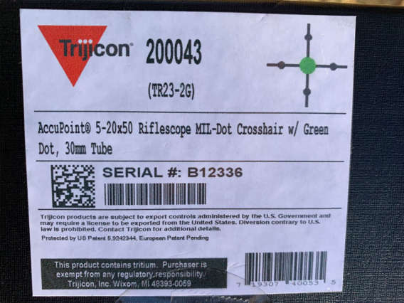 Trijicon Accupoint 5-20x50 TR23-2G