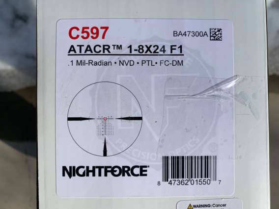 Nightforce ATACR 1-8x24 C597 box