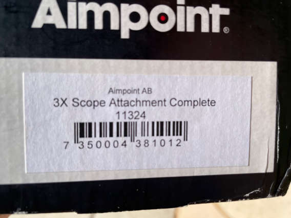 Aimpoint 3x Magnifier w / Larue LT 649 Q.D. Mount box