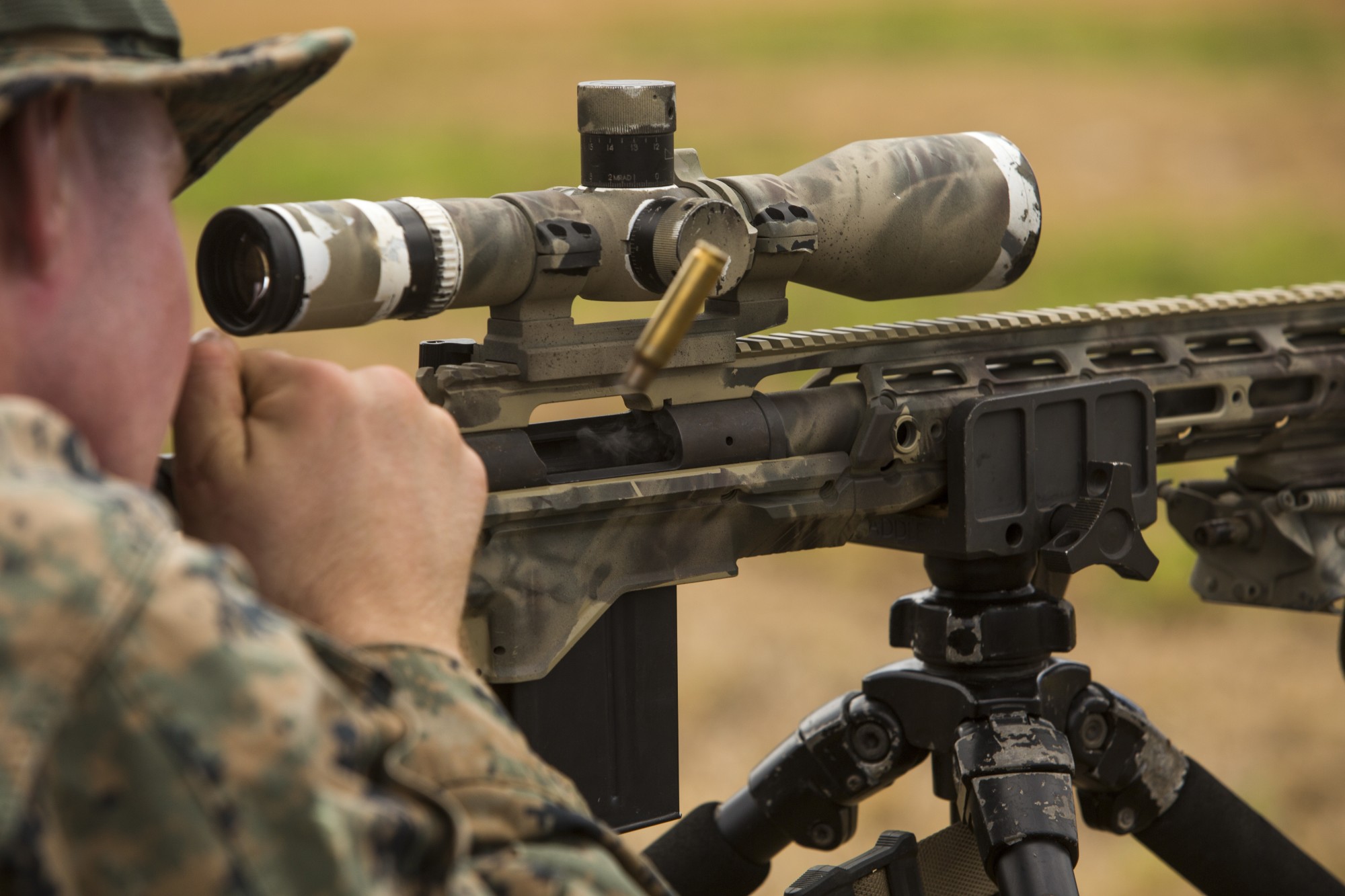 picture of marine using a scope