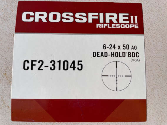Vortex Crossfire II 6-24x50 box