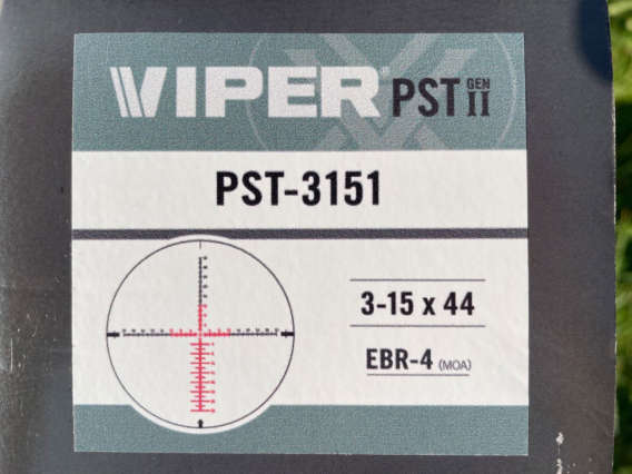 Vortex Viper PST Gen II 3-15x44 (MOA) box - Like New