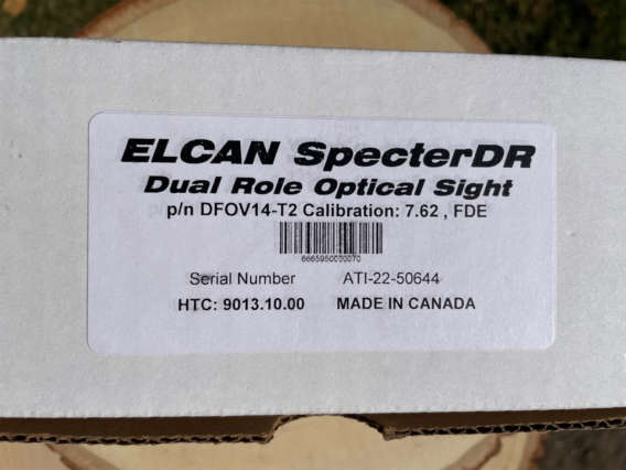 Elcan Specter DR 1-4 7.62 FDE box