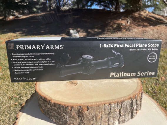 Primary Arms Platinum Series 1-8x24 FFP ACSS Griffin box