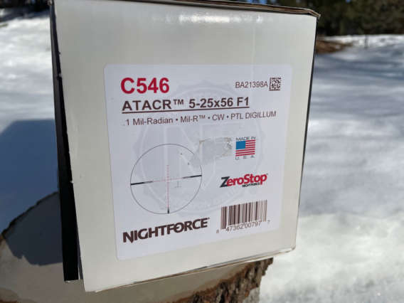 Nightforce ATACR 5-25x56 F1 C546 box