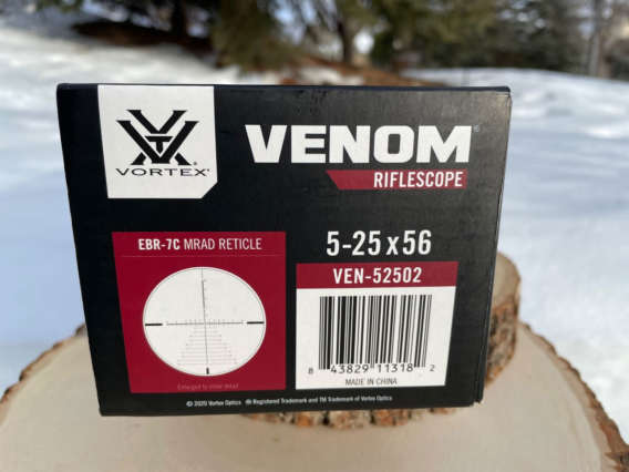 Vortex Venom 5-25x56 (MRAD) box