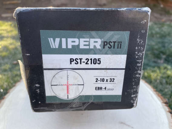 Vortex Viper PST Gen II 2-10x32 FFP (MRAD) box