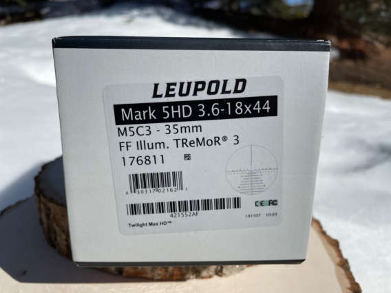 Leupold Mark 5HD 3.6-18x44 TReMoR 3 / MRAD box