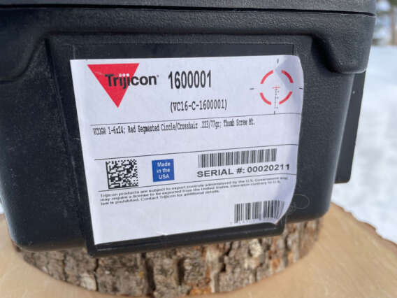 Trijicon VCOG 1-6x24 Red Circle / Crosshair 77 Grain BDC - Lightly Used