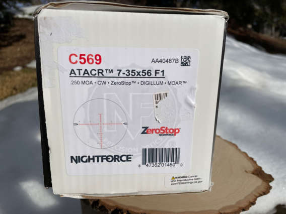 Nightforce ATACR 7-35x56 F1 C569 box