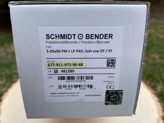 Schmidt & Bender PM II 5-25x56 box