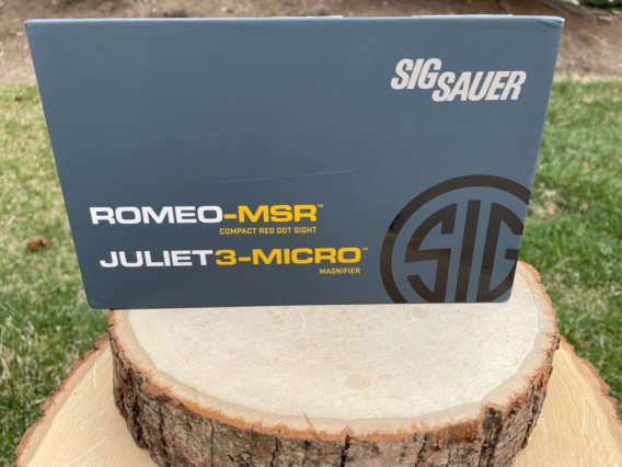 Sig Sauer ROMEO-MSR Red Dot w/ JULIET3-MICRO Magnifier Combo box