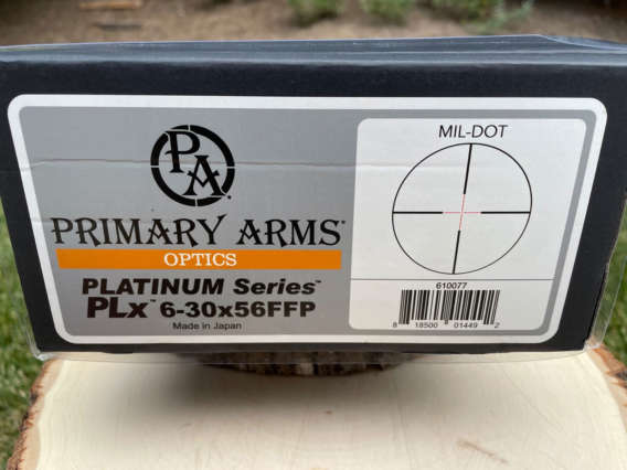 Primary Arms Platinum Series 6-30x56 FFP box