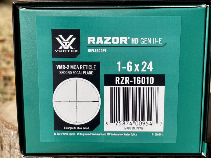 Vortex Razor HD Gen II-E 1-6x24 MOA - Like New in Box