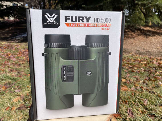 Vortex Fury HD 5000 Laser Rangefinding 10x42 Binocular - Like New