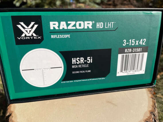 Vortex Razor HD LHT 3-15x42 (MOA) box - like new