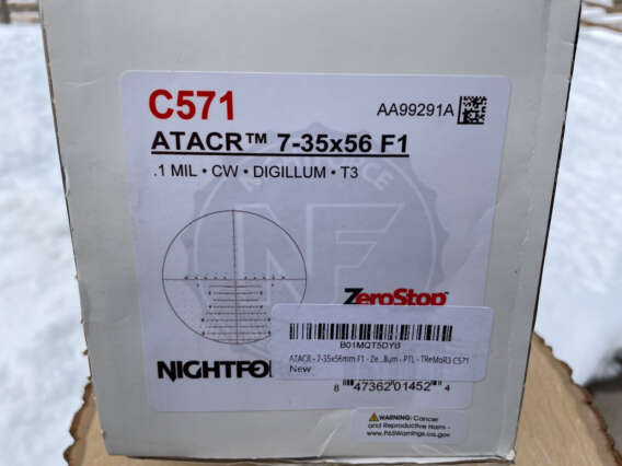 Nightforce ATACR 7-35x56 F1 Tremor3 MRAD C571 box - Lightly Used