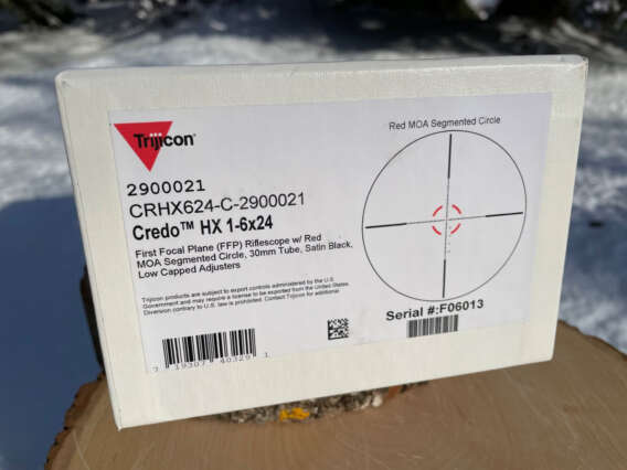 Trijicon Credo HX 1-6x24 FFP Red Segmented Circle - Lightly Used