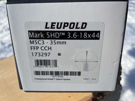 Leupold Mark 5HD 3.6-18x44 CCH FFP - Lightly Used