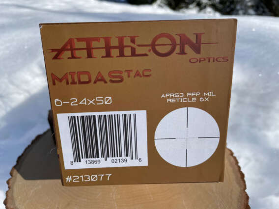 Athlon Midas Tac 6-24x50 APRS3 MRAD - Lightly Used
