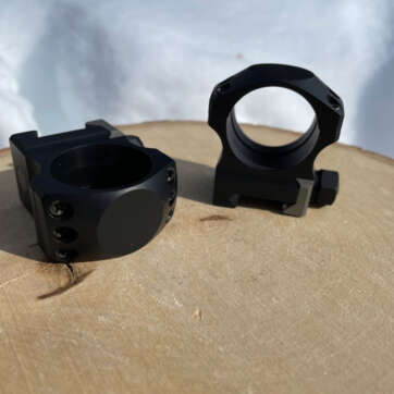 Nightforce 30mm Ultralite Ring Set 1.0 height / Medium A265 - 6 screw