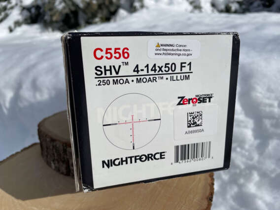 Nightforce SHV 4-14x50 F1 C556 - Lightly Used