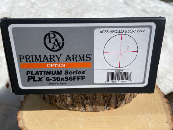 Primary Arms PLx 6-30x56 FFP ACSS Apollo 6.5 CR / .224 V - Lightly Used