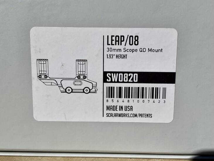 Scalarworks LEAP 08 30mm 1.93” Scope Mount - Used