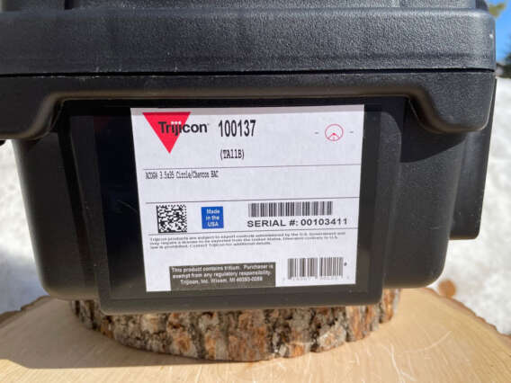 Trijicon ACOG 3.5x35 TA11B Red Circle-Chevron .223 / 5.56 w/ thumbscrew mount - Like New