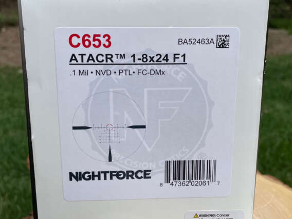 Nightforce ATACR 1-8x24 C653 - Lightly Used
