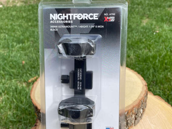 Nightforce X-Treme Duty 34mm 1.54” 0 MOA Ultramount A700
