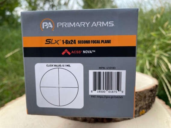 Primary Arms SLx 1-6x24 SFP Gen IV Nova Reticle - Lightly Used