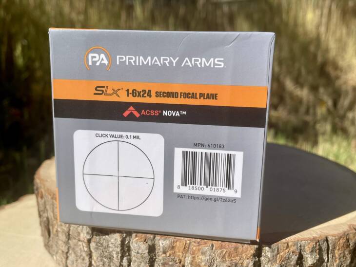 Primary Arms SLx 1-6x24 SFP Gen IV Nova Reticle - Like New in Box