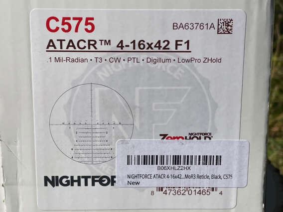 Nightforce ATACR 4-16x42 F1 TREMOR3 Illuminated C575 - Lightly Used
