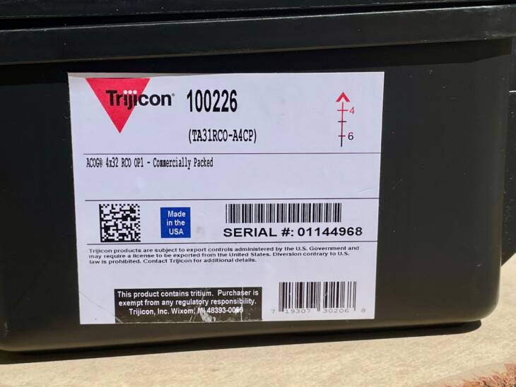 Trijicon ACOG 4x32 USMC TA31RCO-A4CP - Like New in Box