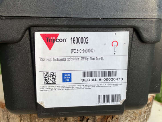 Trijicon VCOG 1-6x24 Red Horseshoe Dot / Crosshair 55 Grain BDC - Lightly Used