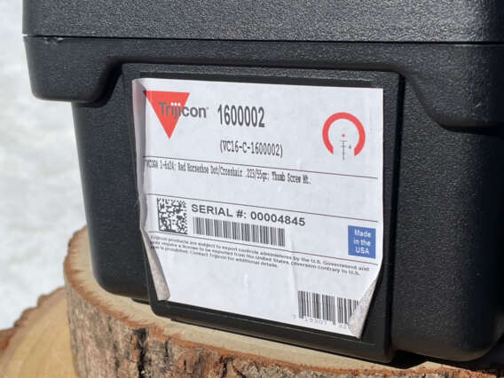 Trijicon VCOG 1-6x24 Red Horseshoe Dot / Crosshair 55 Grain BDC - Like New In Box