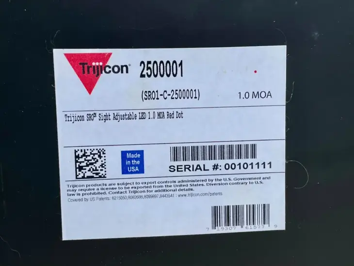 Trijicon SRO 1.0 MOA SR01 | RKB Armory