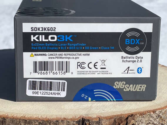 Sig Sauer KILO3K Applied Ballistics BDX 2.0 Ballistic Rangefinding Monocular - Like New In Box