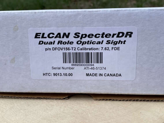 Elcan SpecterDR 1.5x / 6x FDE 7.62 - Lightly Used