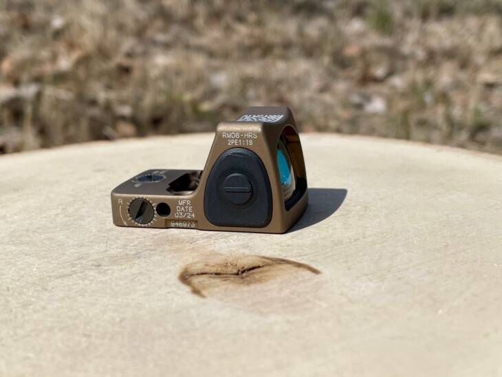 Trijicon RMR HRS 3.25 MOA Adjustable Type 2 Anodized Coyote Brown - Well Used