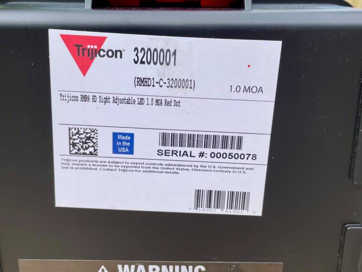 Trijicon RMR HD 1.0 MOA Red Dot - Like New in Box