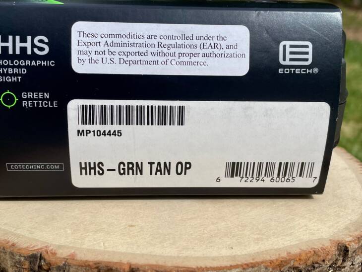 Eotech HHS Green Tan OP EXPS2-0GRN & G33.STS - Lightly Used