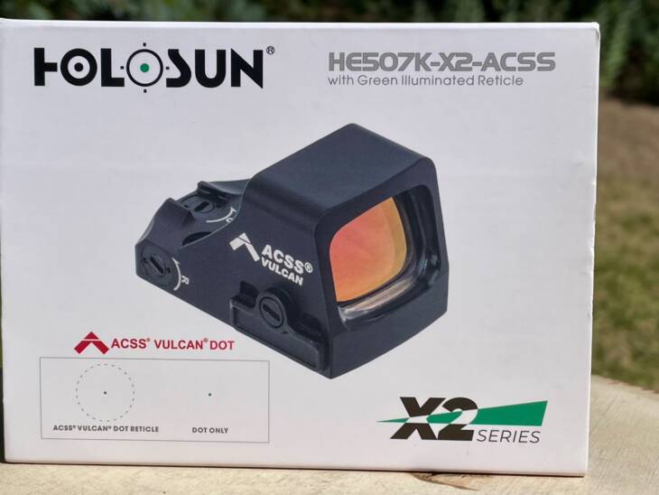 Holosun HE507K X2 ACSS Miniature Green Dot - Lightly Used
