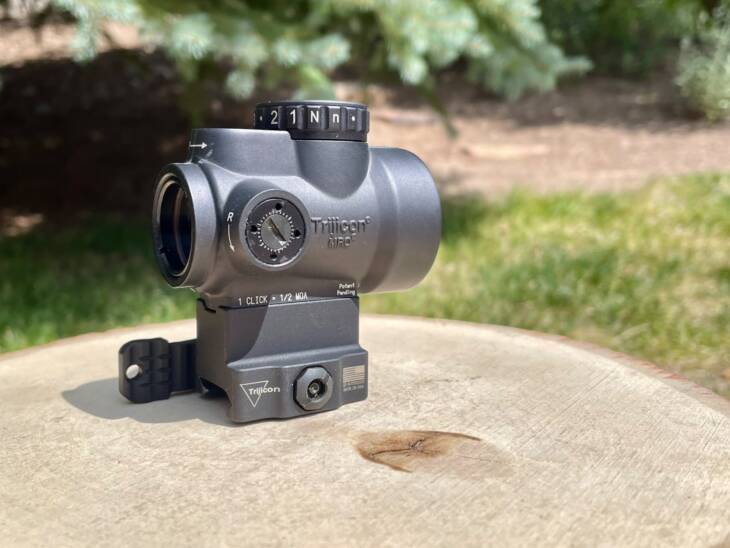 Trijicon MRO Green Dot w/ Trijicon Absolute Co-witness Quick Release Mount - Well Used