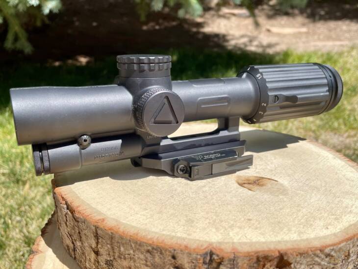 Trijicon VCOG 1-6x24 Red Circle / Crosshair 55 Grain BDC Quick Release Mount - Lightly Used